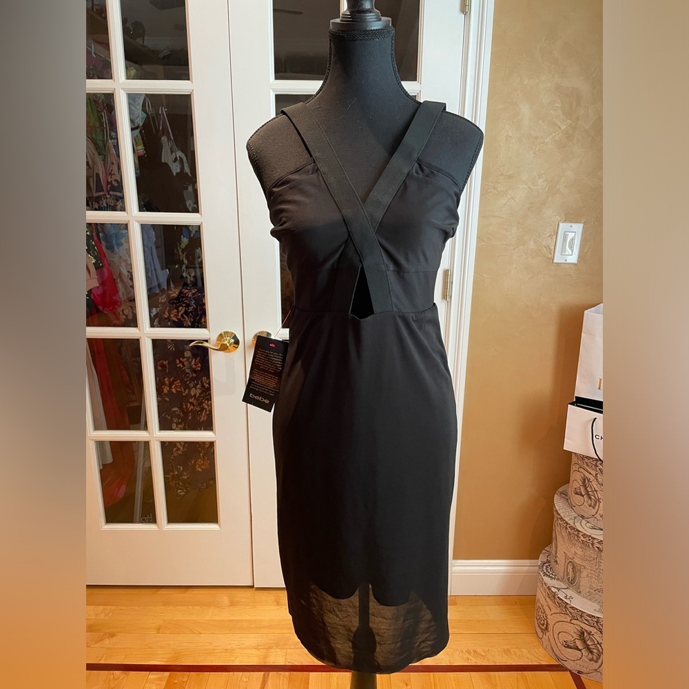 Sheer Sides Midi Dress